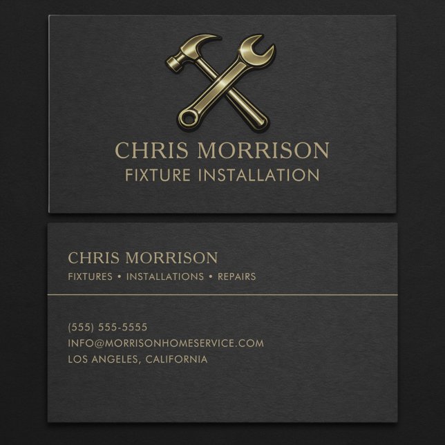 Tarjeta De Visita Fixture Installation Professional  (Subido por el creador)