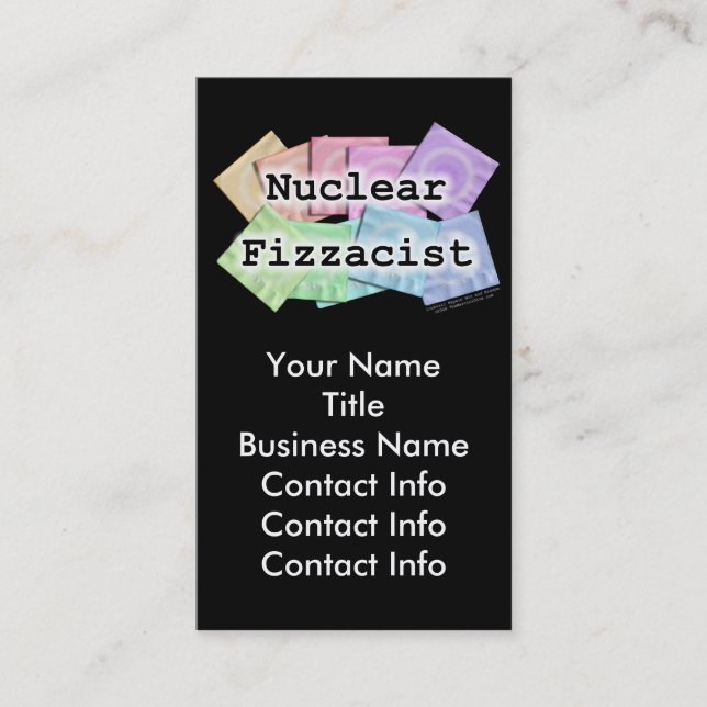 Tarjeta de visita - FIZZACIST NUCLEAR (Anverso)