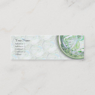 Tarjeta de visita flaca de la danza verde
