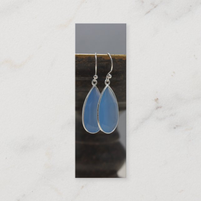 Tarjeta de visita flaca de la joyería (Anverso)