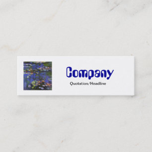 Tarjeta de visita flaca de Monet Waterlilies