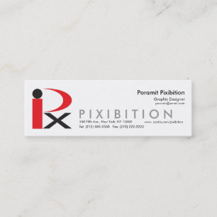 Tarjeta de visita flaca de Pixibition Template3