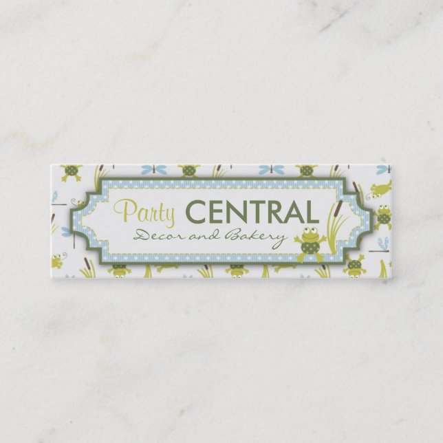 Tarjeta de visita flaca de Ribbit (Anverso)