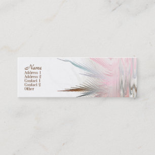 Tarjeta de visita flaca del arte sereno