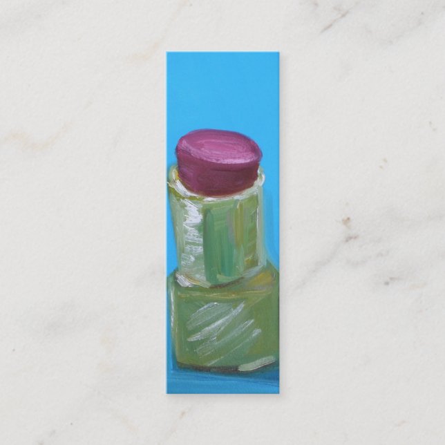 Tarjeta de visita flaca del lápiz labial (Anverso)