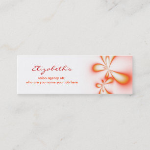 tarjeta de visita flaca elegante