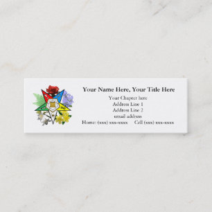 Tarjeta de visita flaca floral de la estrella del