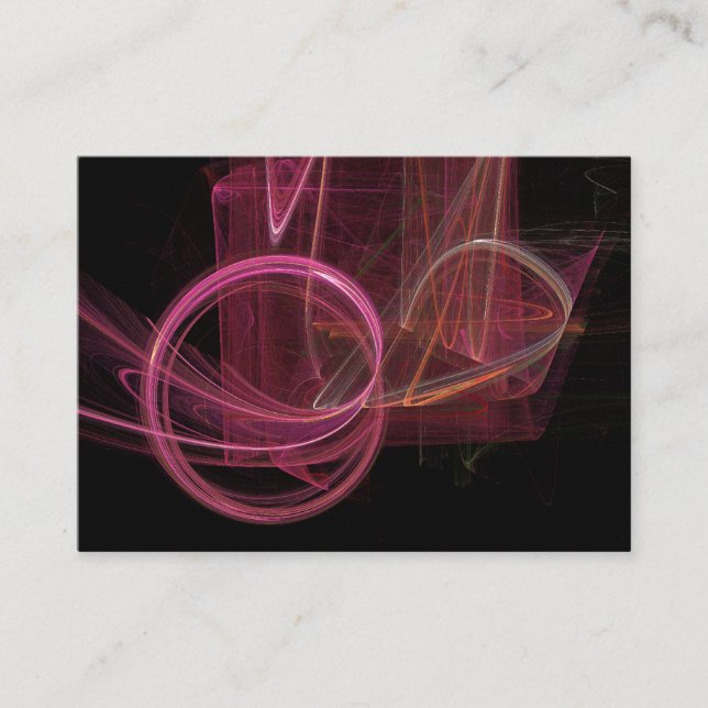 Tarjeta De Visita Flame Fractal 01 (Anverso)