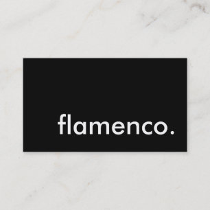 Tarjeta De Visita flamenco.