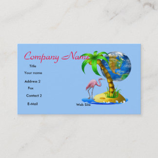 Tarjeta De Visita Flamenco tropical