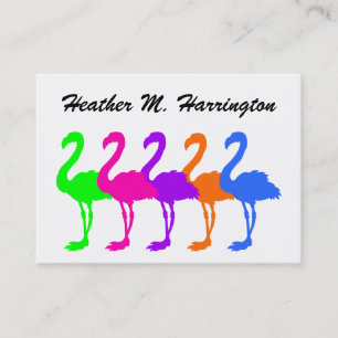 Tarjeta De Visita Flamingo