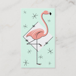 Tarjeta de visita Flamingo Aqua Diamond