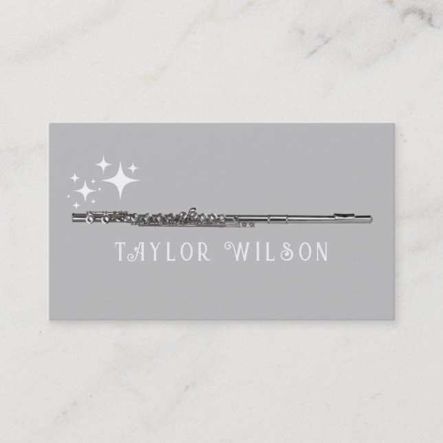 tarjeta de visita flauta (Anverso)