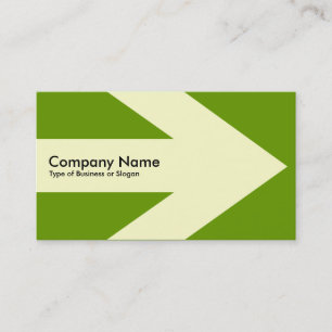 Tarjeta De Visita Flecha v3 (crema) - Verde 669900
