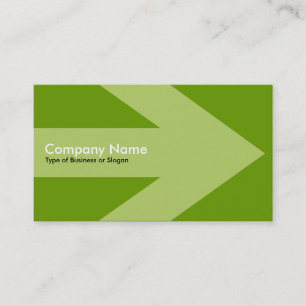 Tarjeta De Visita Flecha v3 (crema) - Verde 669900