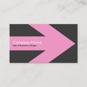 Tarjeta De Visita Flecha v3 (rosa) - Gris oscuro 3333333