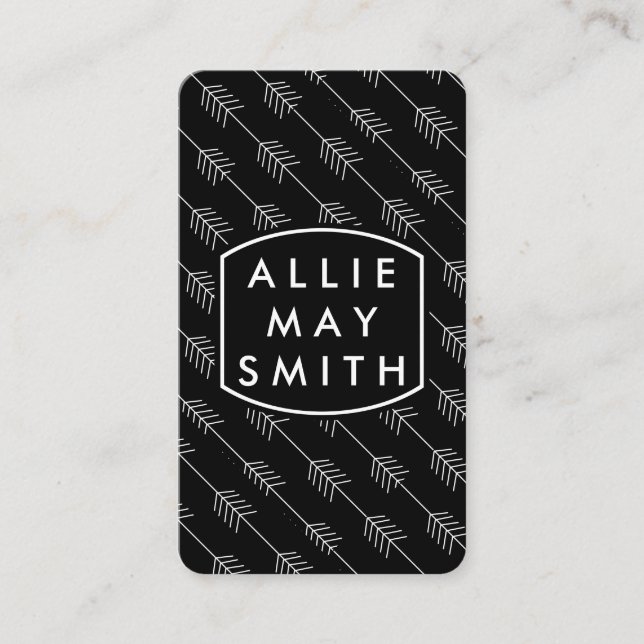 Tarjeta De Visita Flechas blancas (Anverso)