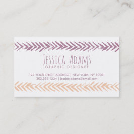 Tarjeta De Visita Flechas de Boho