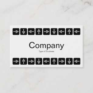 Tarjeta De Visita Flechas de estilo LED - Blanco