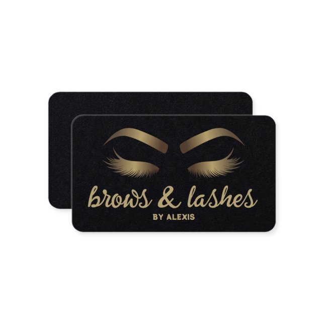 Tarjeta De Visita Flechas de ojos y extensión de pestañas (Anverso/Reverso In Situ)