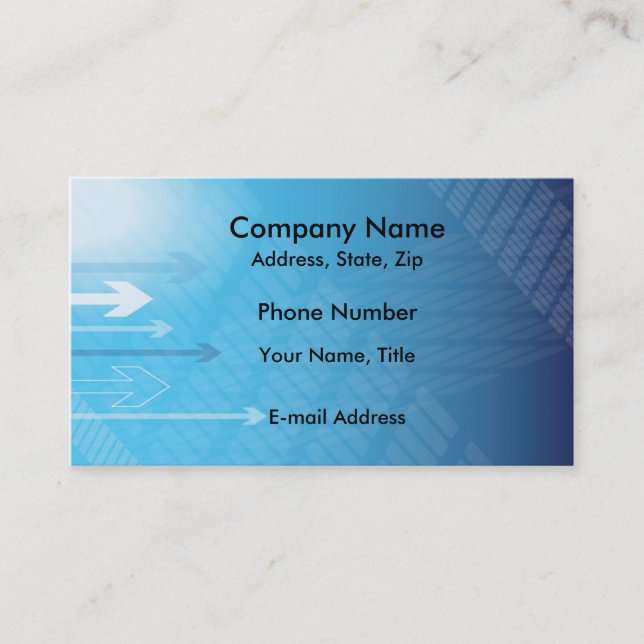 Tarjeta De Visita Flechas gráficas modernas (Anverso)