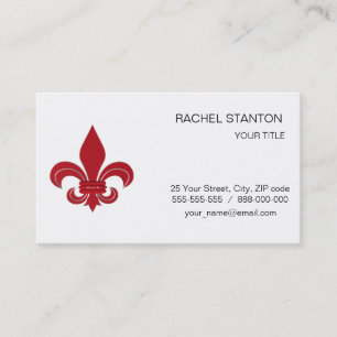 Tarjeta De Visita Fleur de Lis