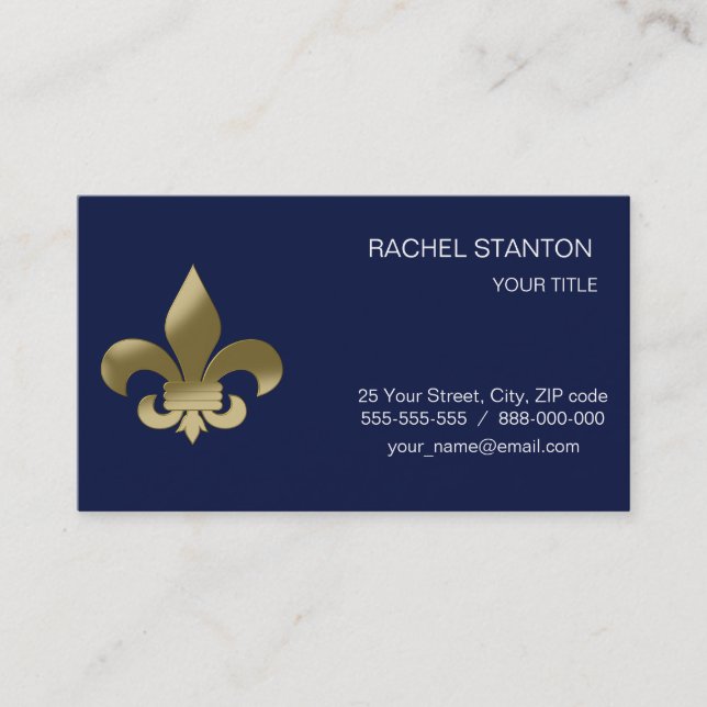 Tarjeta De Visita Fleur de Lis (Anverso)
