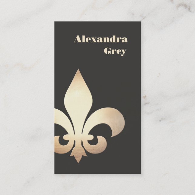 Tarjeta de visita Fleur de Lis (Anverso)
