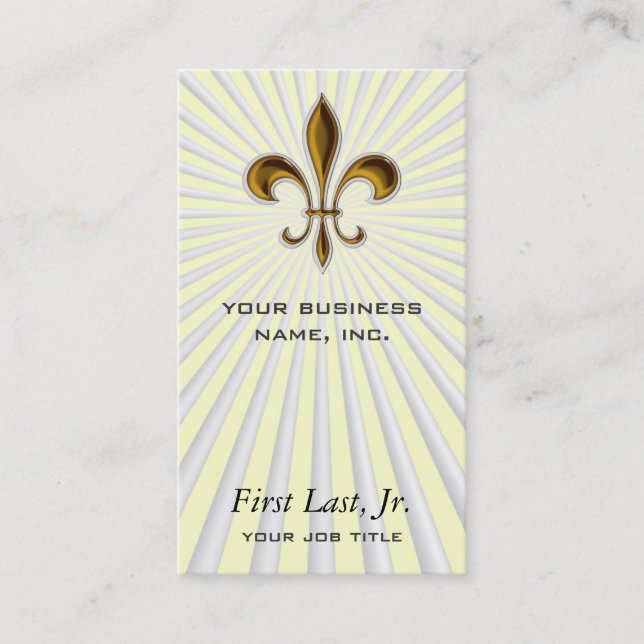 Tarjeta De Visita Fleur De Lis (Anverso)