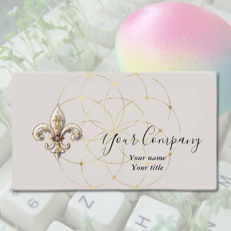 Tarjeta de visita Fleur-de-Lis