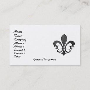 Tarjeta De Visita Fleur de Lis 2