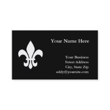 Fleur de Lis en blanco y negro