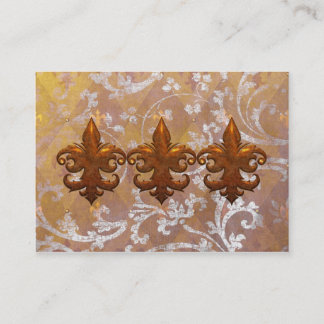 Tarjeta De Visita FLEURS REAL: PLATA y ORO IMPRESIONANTES