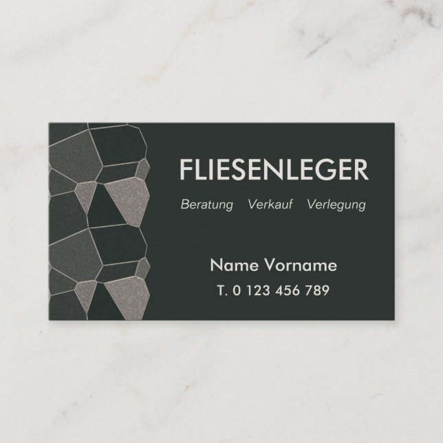 Tarjeta De Visita fliesenleger (Anverso)