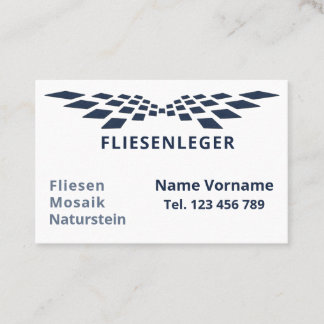 Tarjeta De Visita Fliesenleger Handwerker