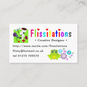 Tarjeta De Visita Flissitation Zazzle Store