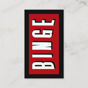 Tarjeta De Visita Flix de la serie Binge