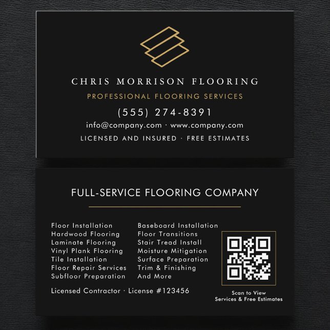 Tarjeta De Visita Flooring QR Code (Subido por el creador)