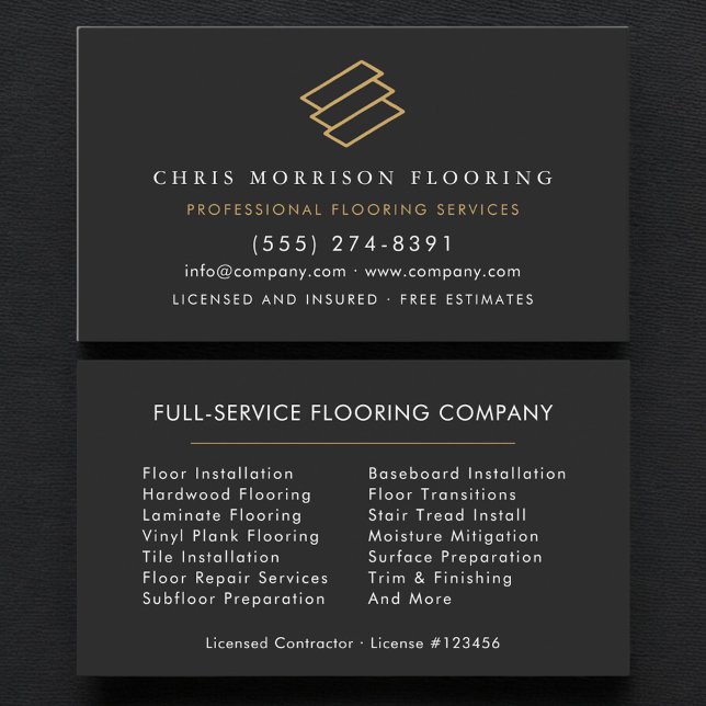 Tarjeta De Visita Flooring Services (Subido por el creador)