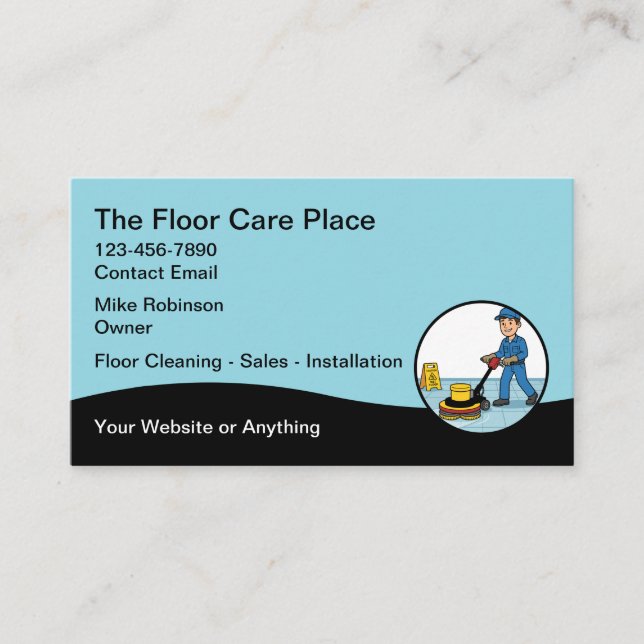 Tarjeta De Visita Flooring Services Business Cards (Anverso)