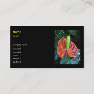 Tarjeta De Visita flor