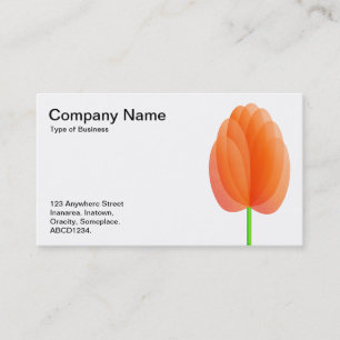 Tarjeta De Visita Flor abstracta