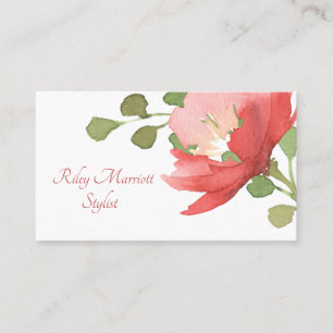 Tarjeta De Visita Flor acuática