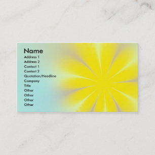 Tarjeta De Visita Flor amarilla
