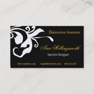 Tarjeta De Visita Flor audaz verano primavera verano floral