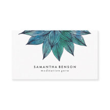 Flor azul Lotus | Acuarela floral