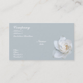 Tarjeta De Visita Flor blanco del Gardenia