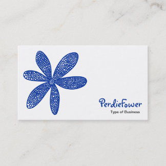 Tarjeta De Visita Flor Bonita - Azul Marino 003399