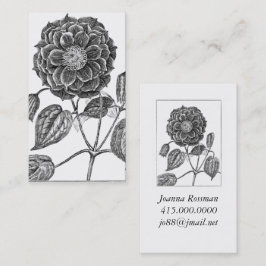 Tarjeta De Visita Flor Botánica