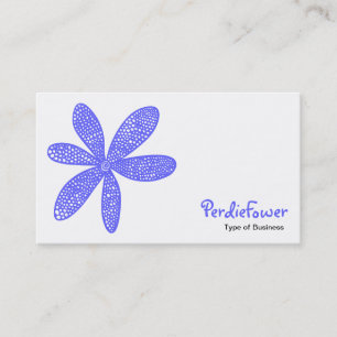 Tarjeta De Visita Flor de bonito - Azul eléctrico 6666FF